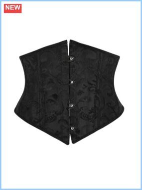 Renaissance Corset Belt Wide Elastic Lace-Up Waist Costume Belt